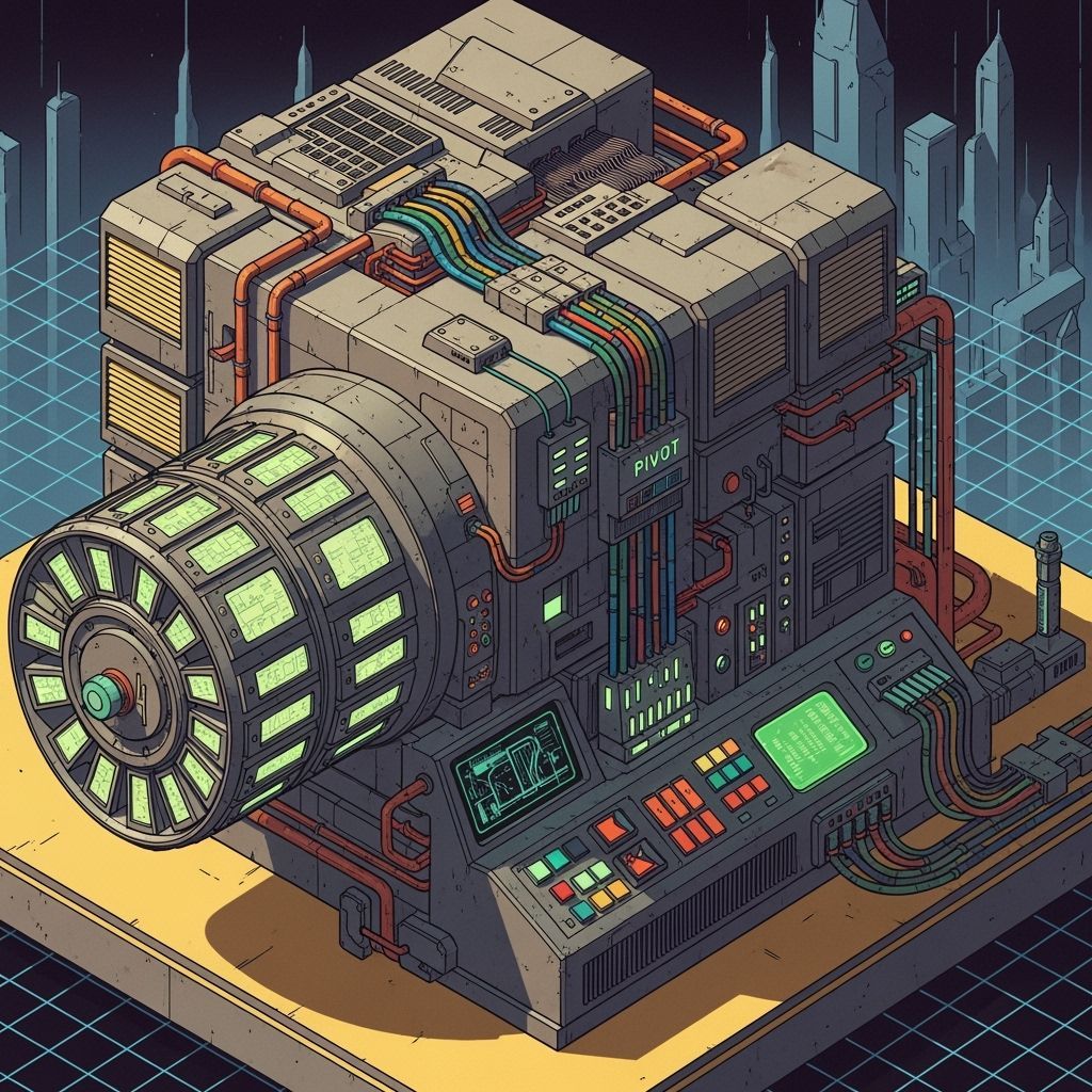 Retro-Futuristic CPU with Pivot Storage and Digital Intercon...