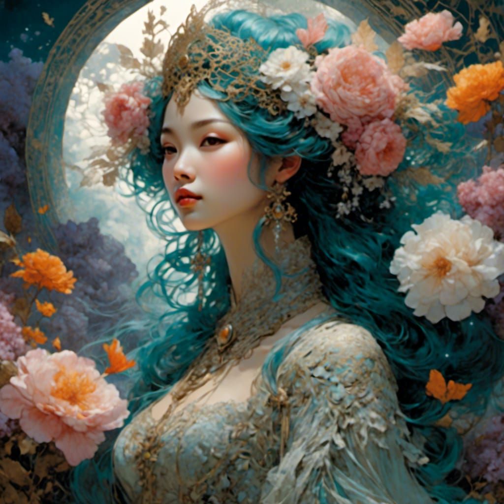 Artful Lace Collage Wall Art in 8K