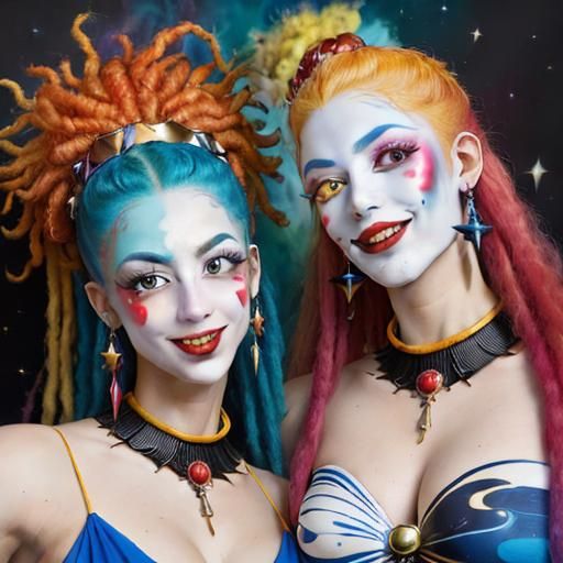 Cosmic Characters Bring Gifts: Housewarming Party Photo