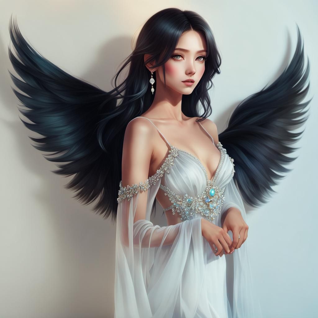 Elegant Woman Portrait in Hyper-Realistic Style