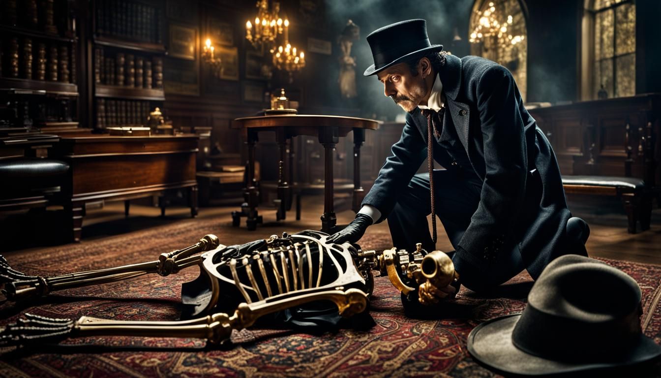 Sherlock Skeleton Investigates a Crime Scene