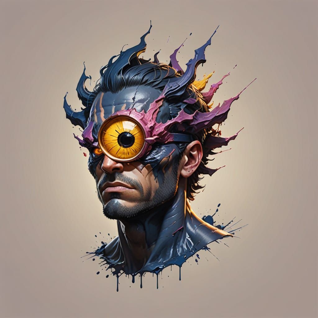 Stunning Cyclops Portrait in Hyperrealistic Style