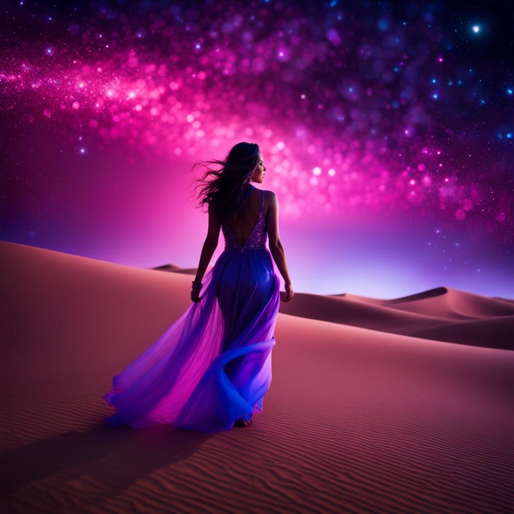 Fantasy Desert Walker Portrait in 4K