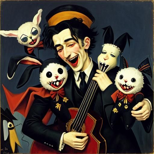 Vampire Puppet Show Inspired by Matisse and Soutine