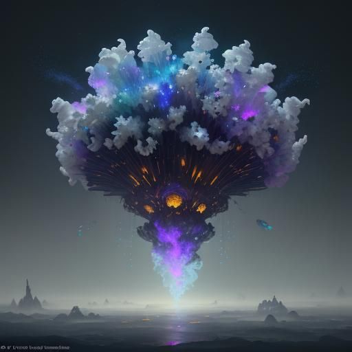 Ethereal Phantom Popcorn with Spectral Glow