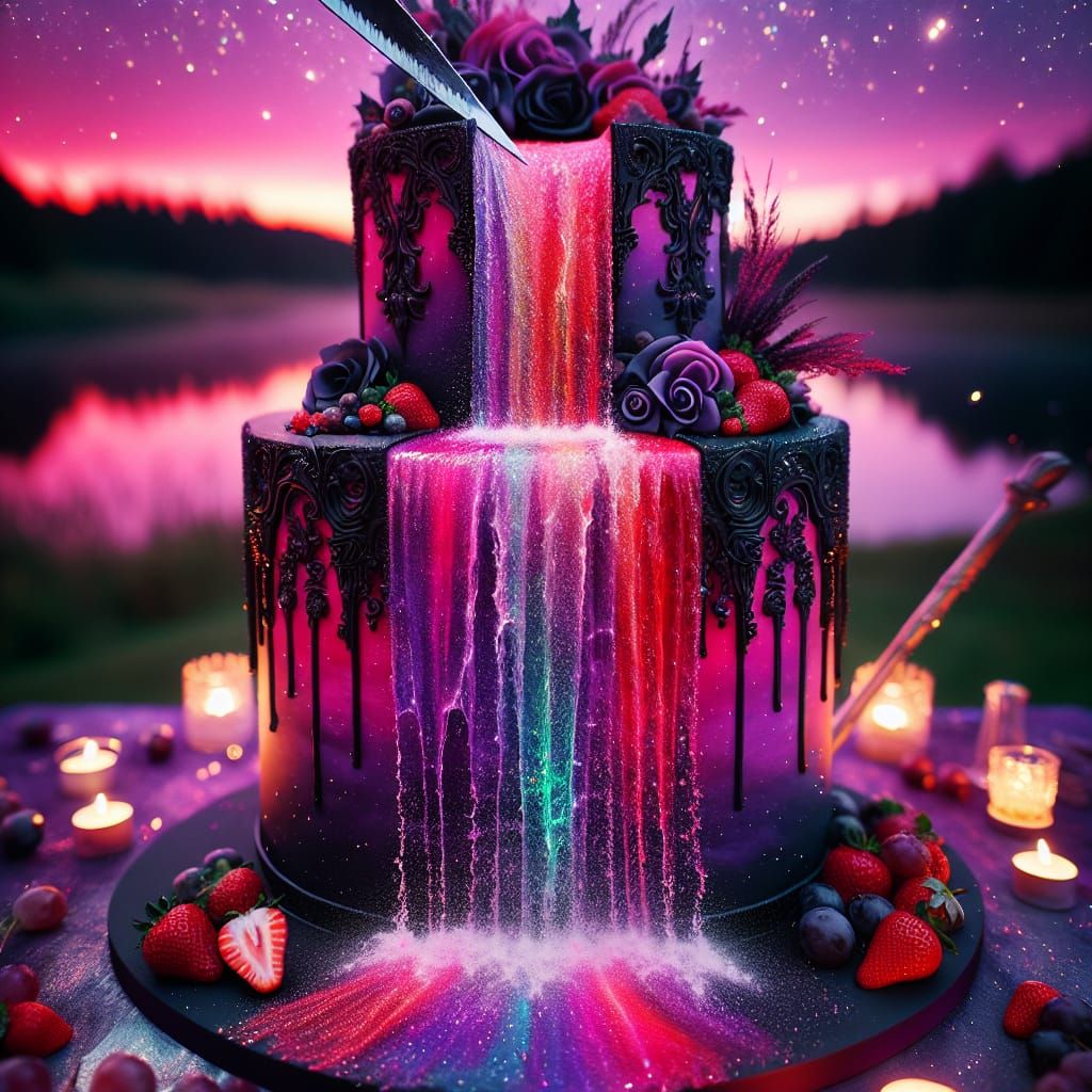 Waterfall Cake