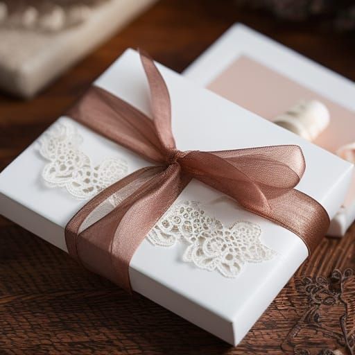 Romantic Shabby Chic Engagement Gift with Roses