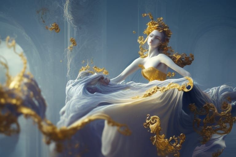 Magical World of Marble and Gold Filigree