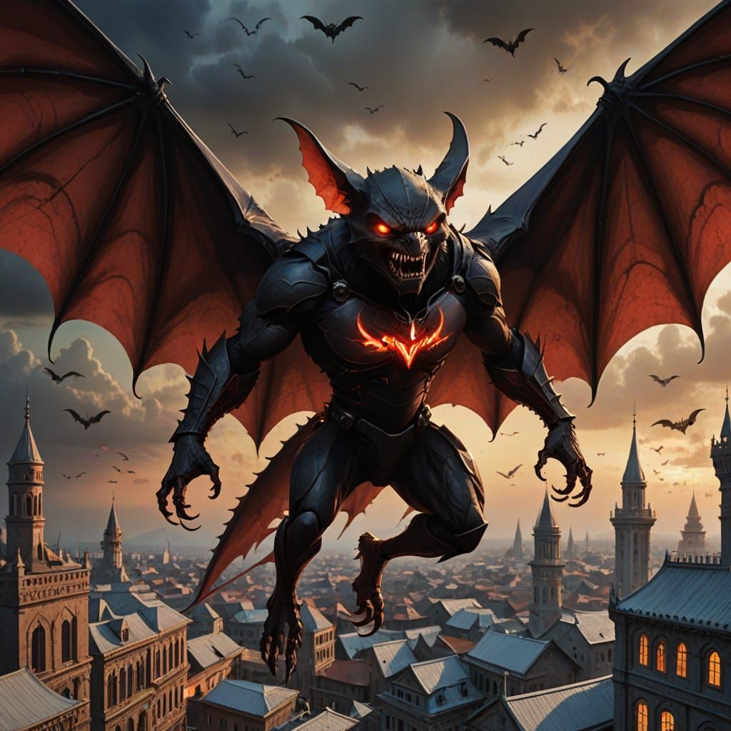 Grotesque Bat-like Creature Flies Over Zanzibar