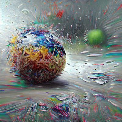 Clear Crystal Ball Reflecting Light