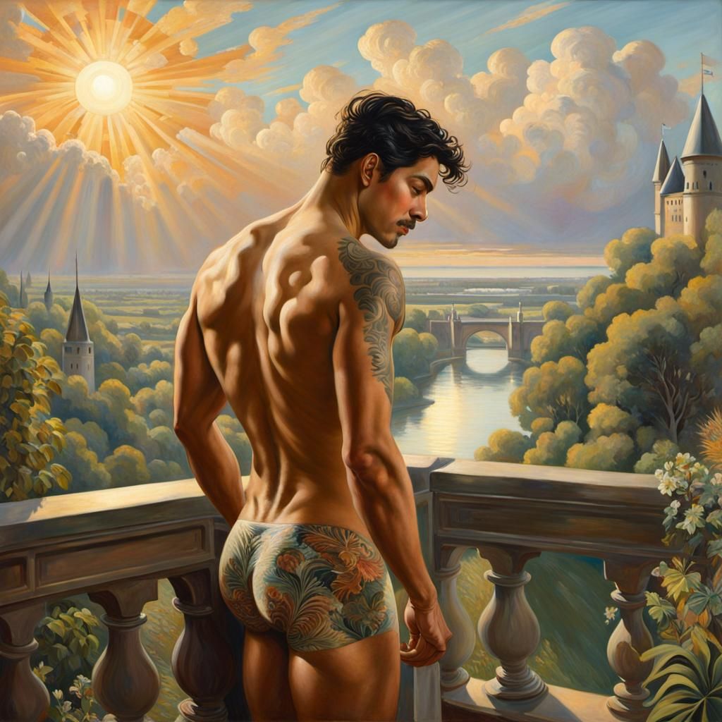 Stepping out onto the balcony