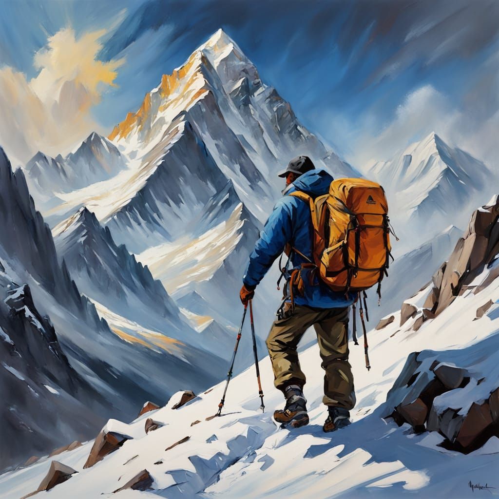 Majestic Spanish Climber Ascends Everest with Pride