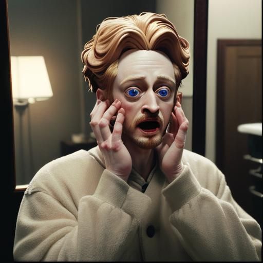 Kevin's Shaving Mishap: A Claymation Scream