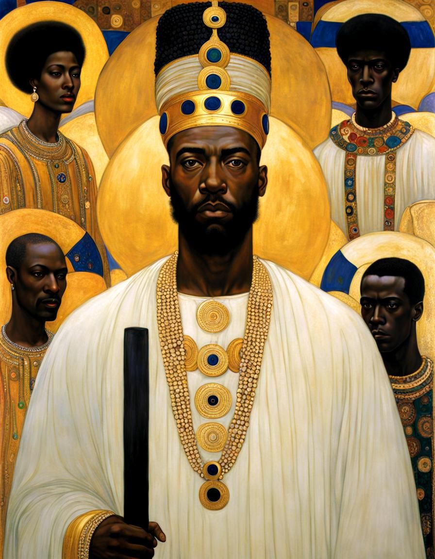 Dignified Black Men in Golden Age Style