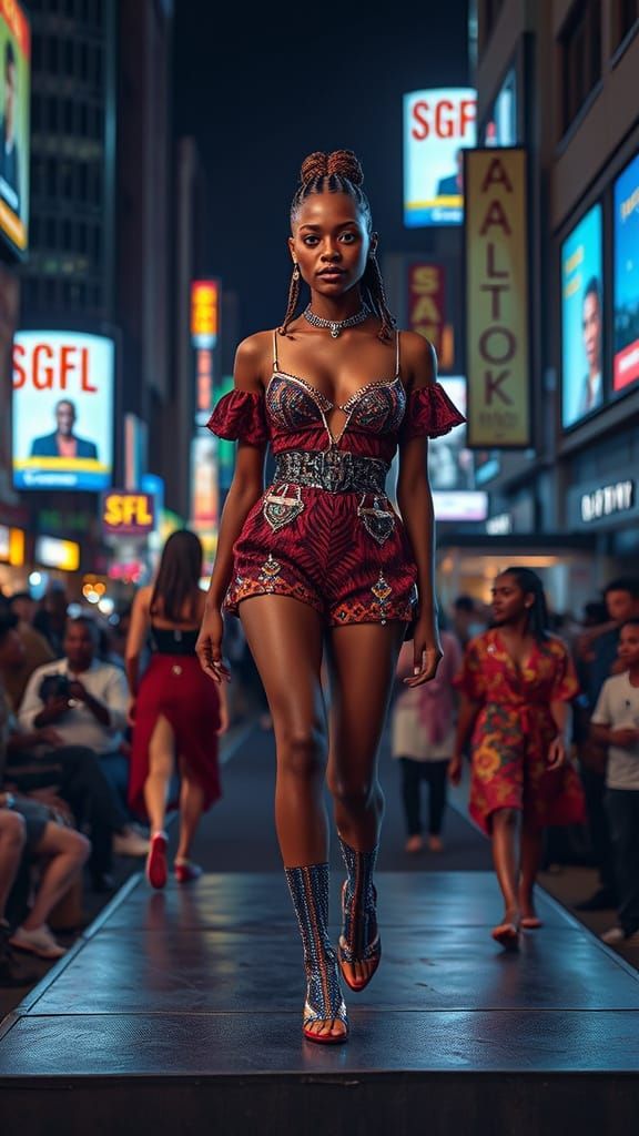 Afrofuturistic Fashion Dominates Cyberpunk Nairobi Runway