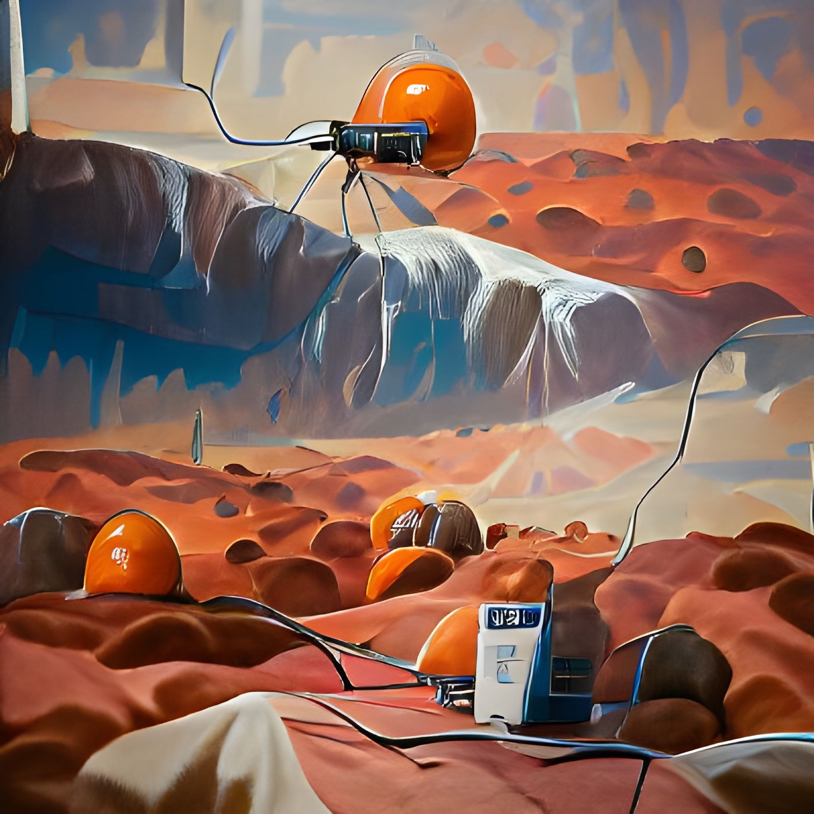 Martian Colony: A Greg Rutkowski-Inspired Vision