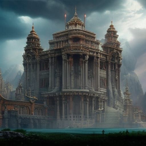 Epic Cinematic Scene with Intricate Details