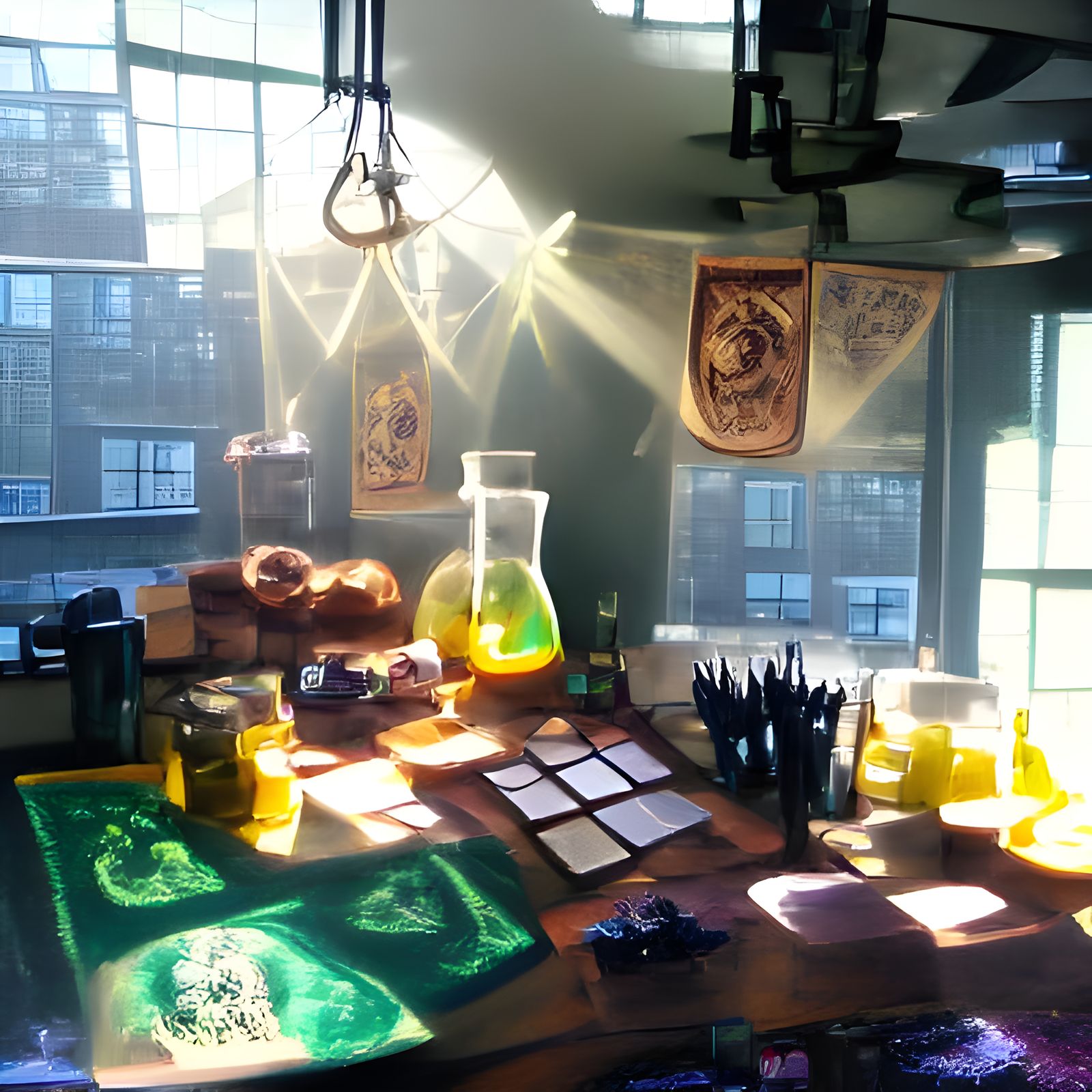 Eldritch Alchemy Lab in Morning Sunlight