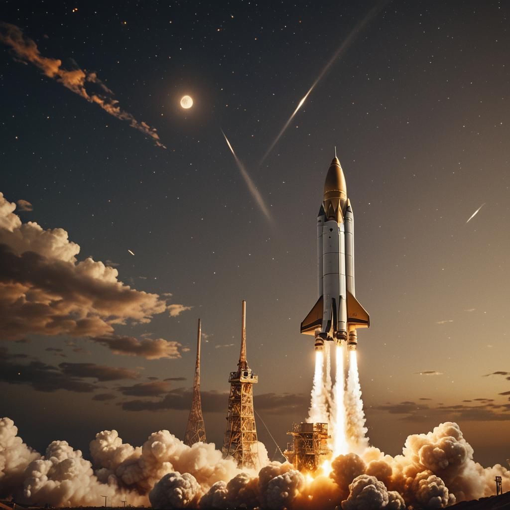 Moon,stars goldrocket