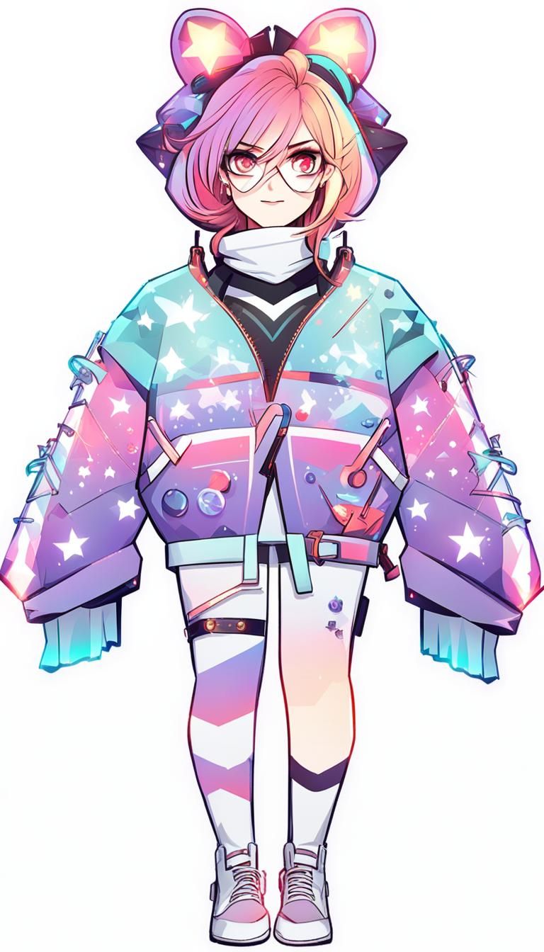 Light Hot Girl Style Character Design