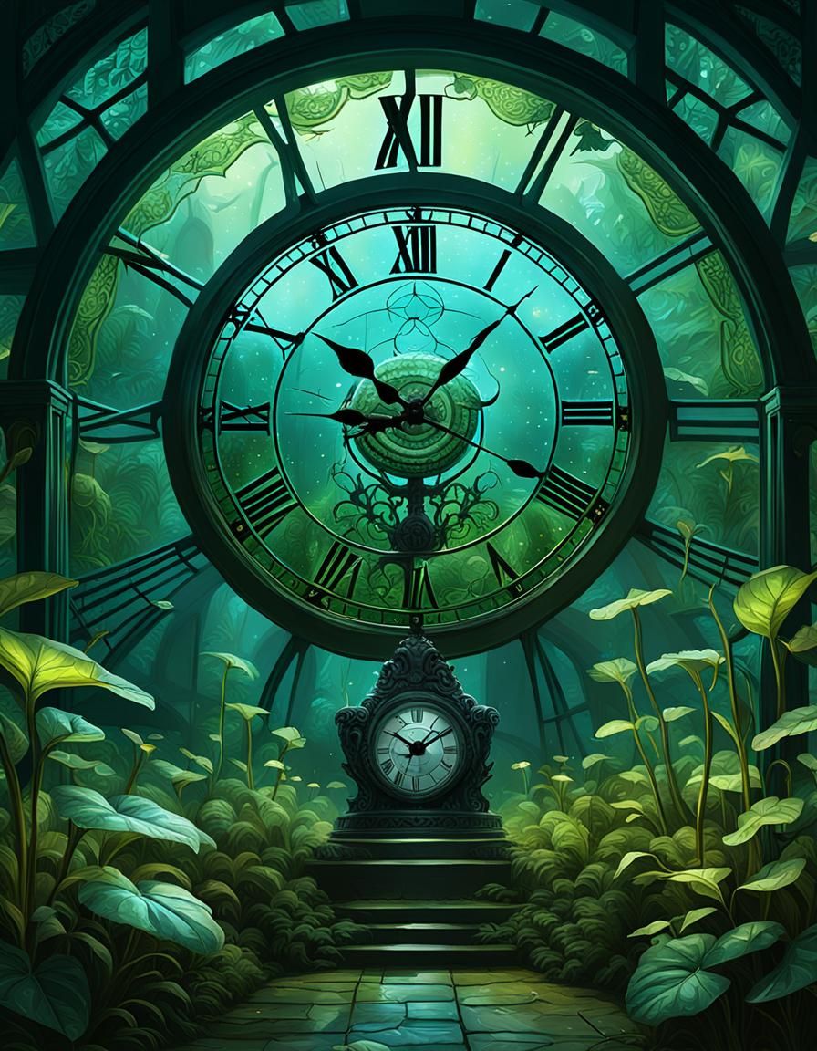 Futuristic Predator Emerges from Enchanted Clock