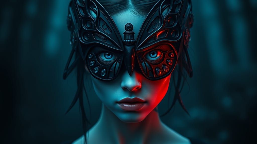 Enchanted Siren in Dark Elegance