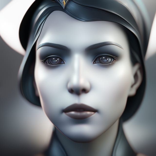 Hyperdetailed Portrait in Style of Art Nouveau