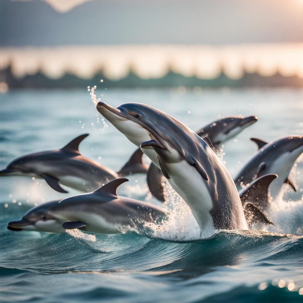 Dolphins Waving: Professional Wildlife Photography