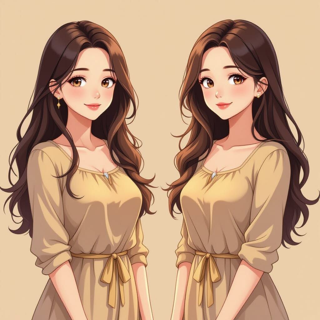 Beautiful Young Mother Anime Character Design
