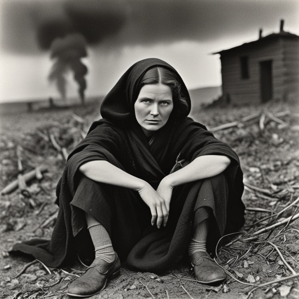 Dark Industrial Landscape in a Photorealistic Style