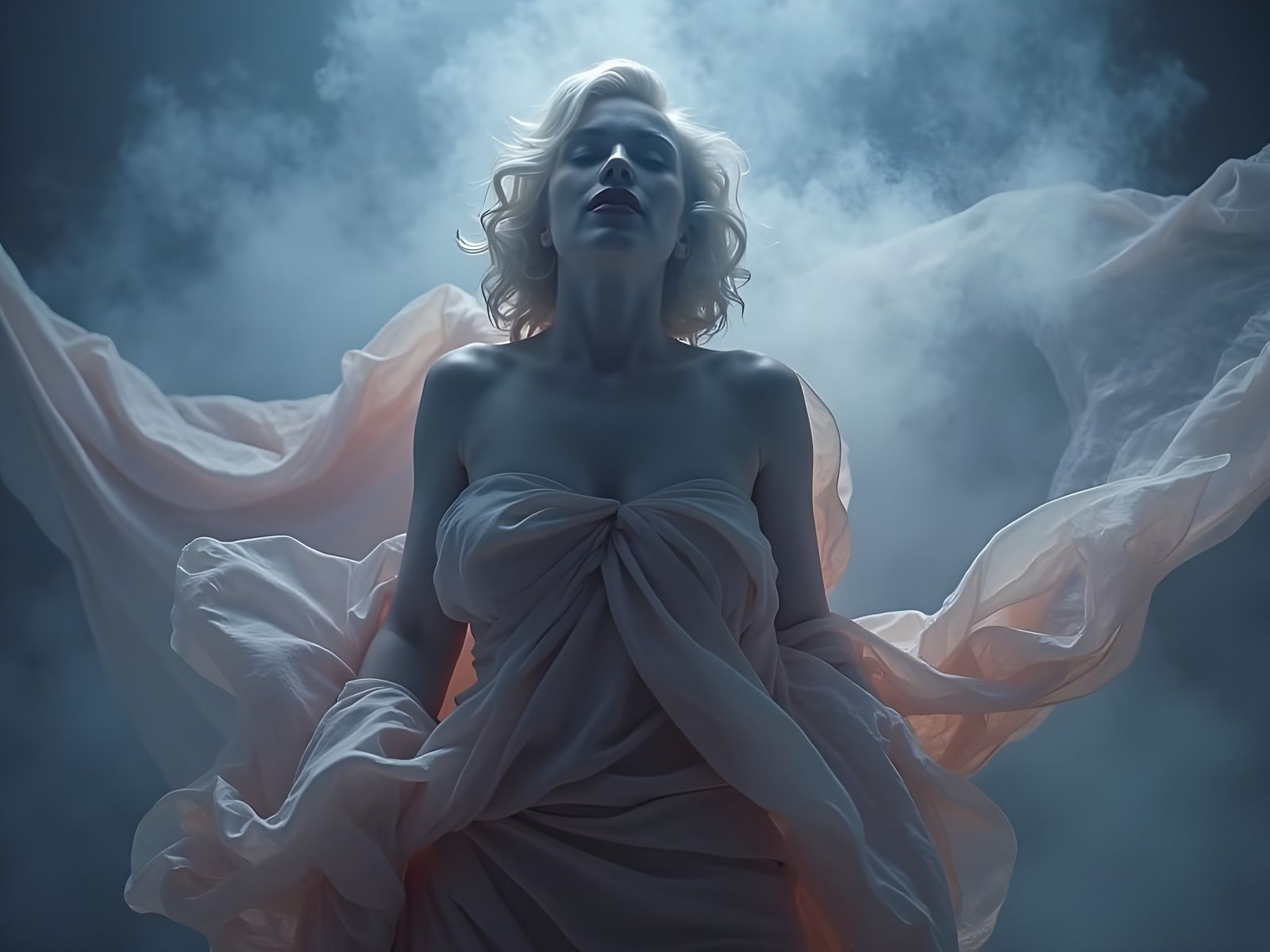 Ethereal Marilyn Monroe Apparition in Baroque Style