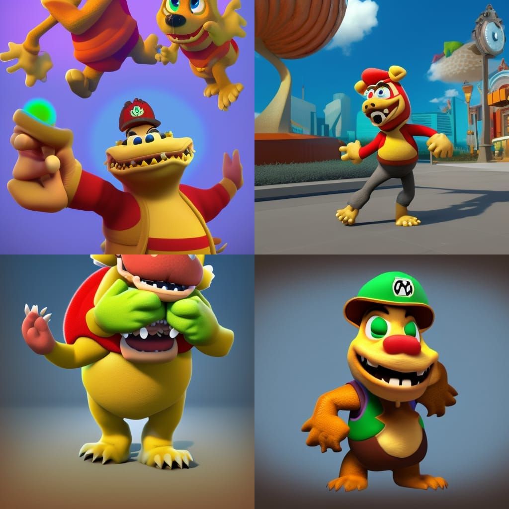 Bowser as 3D Digital Art Concept