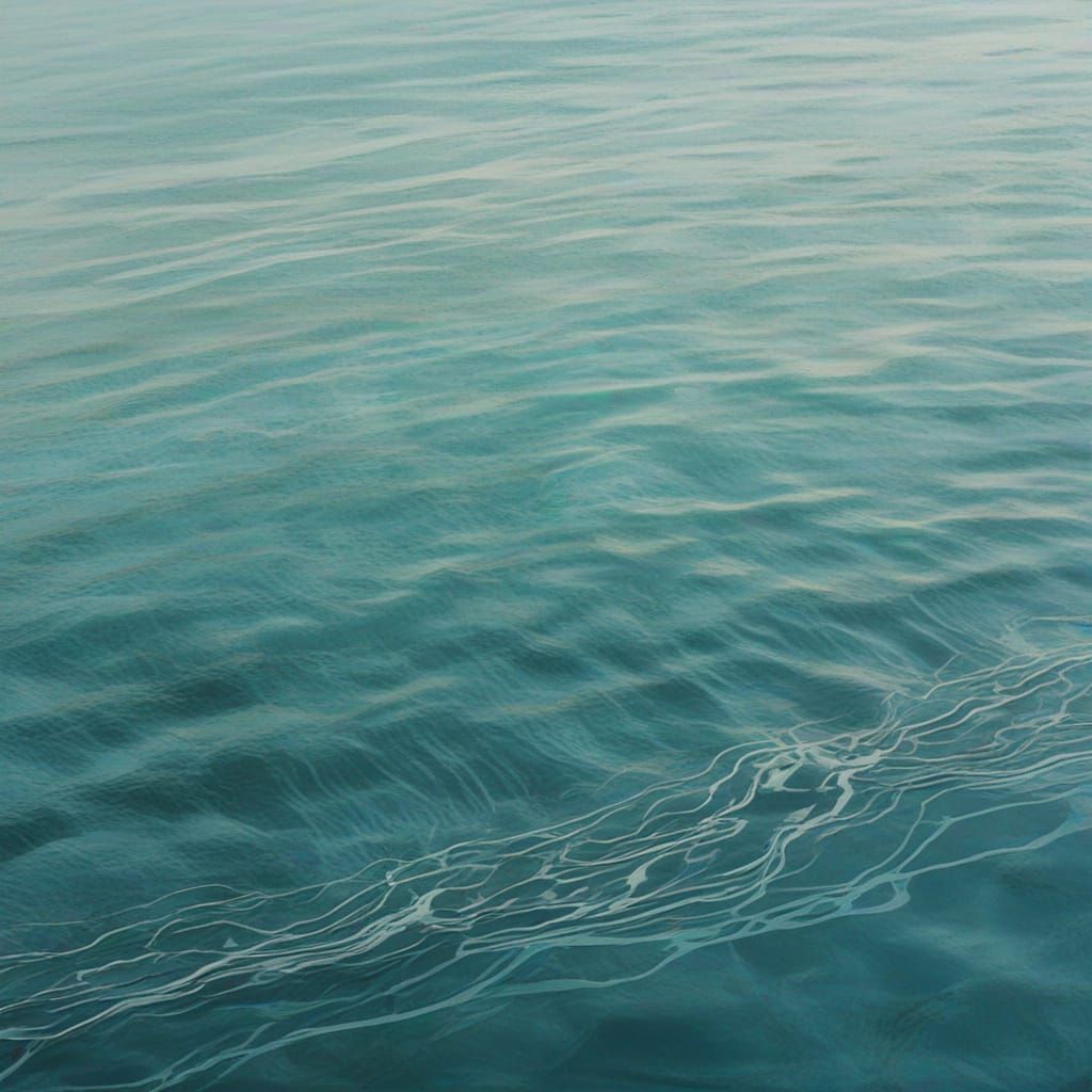 Soft Focus Abstraction in Dreamy Blues and Greens