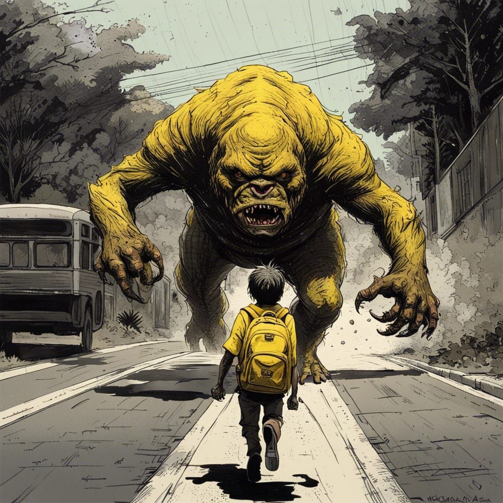 Rancor Monster Runs Late for School