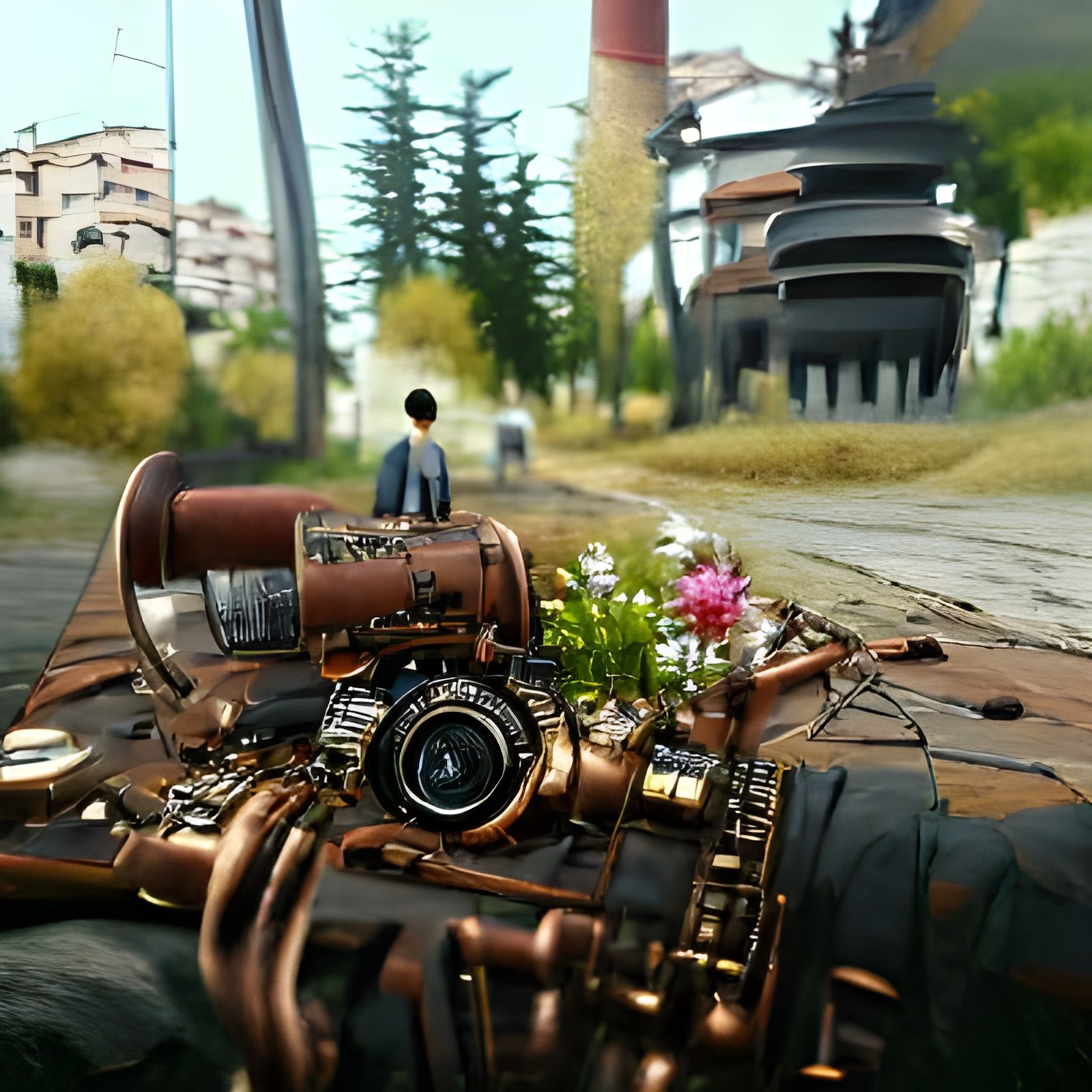 Steampunk Landscape Inspired by Game Worlds