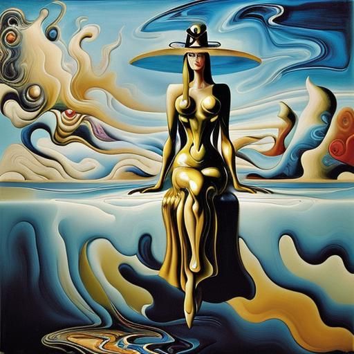 Sure, here is a surrealism portrait.