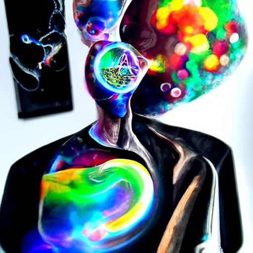 ADHD as Astral Cosmic Holographic Illustration