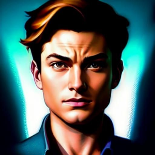 Stylized Peter Parker AI Rendering