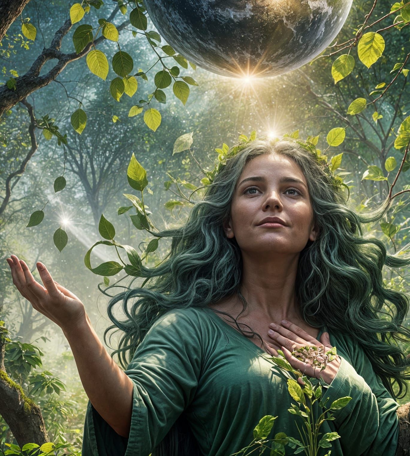 Mother Nature Saving Earth From Extinction