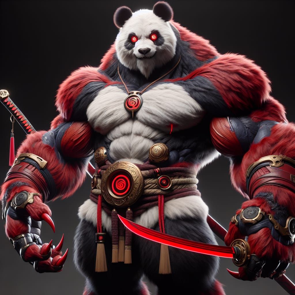 Evil volcano werepanda