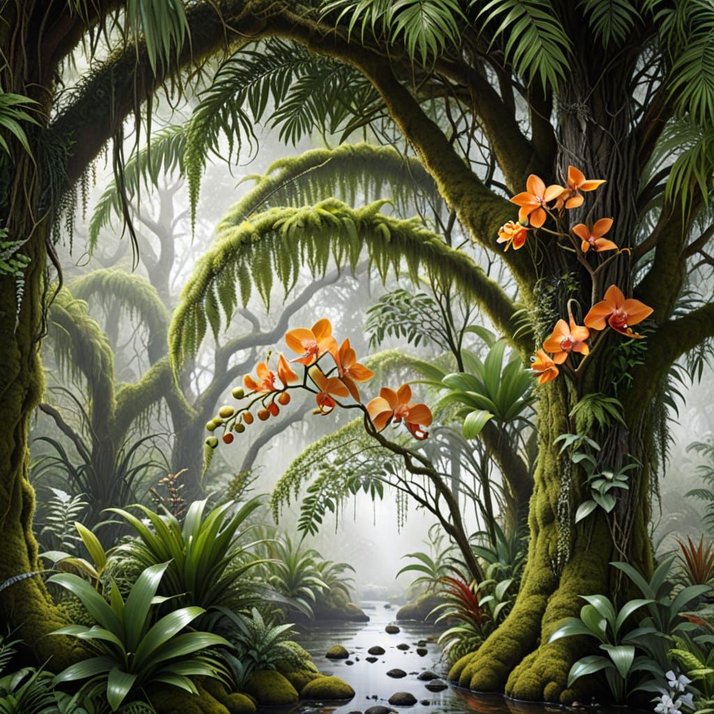 Surreal Rainforest Revealed in Photorealistic Detail