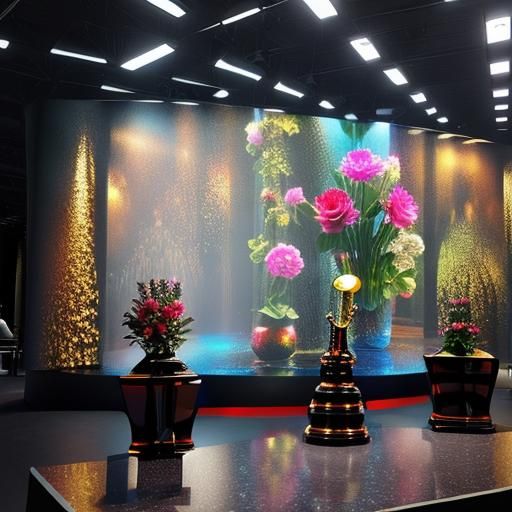 Saxophone Sculpture Becomes Flower Vase