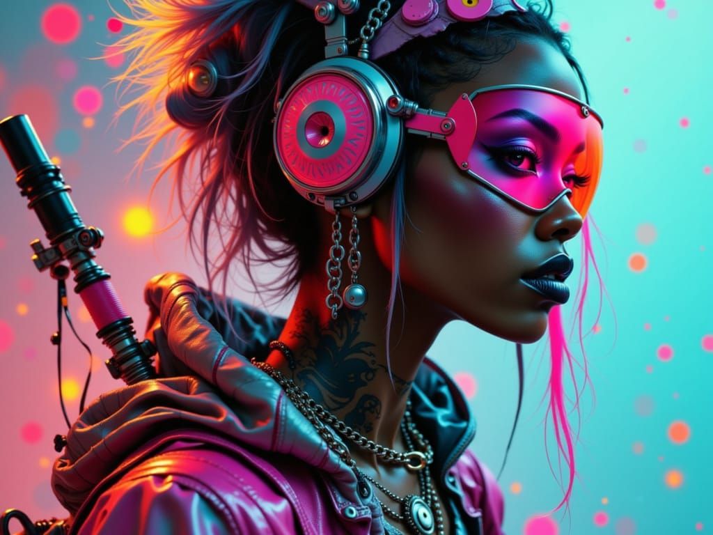 Jimin as Fairycore Biker in Neon Light