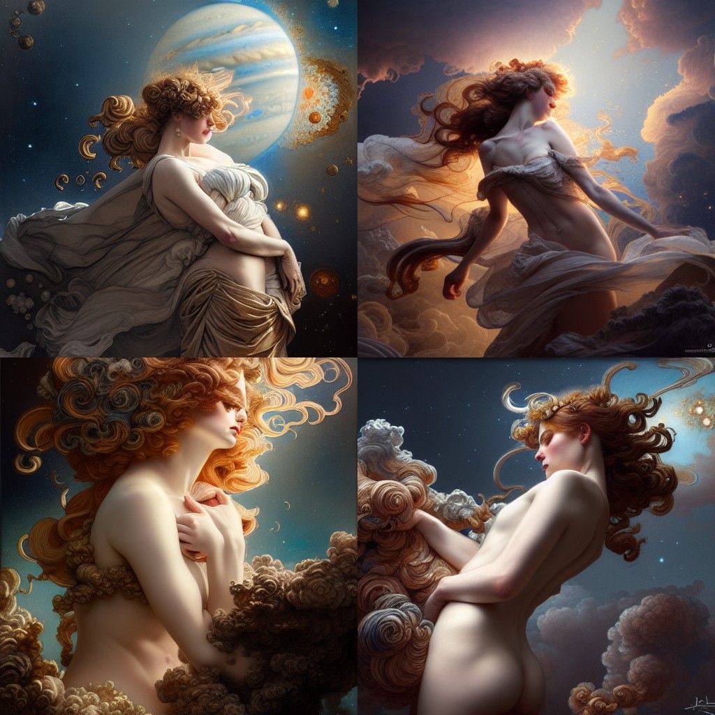 Jupiter Off-gassing in Rococo Style