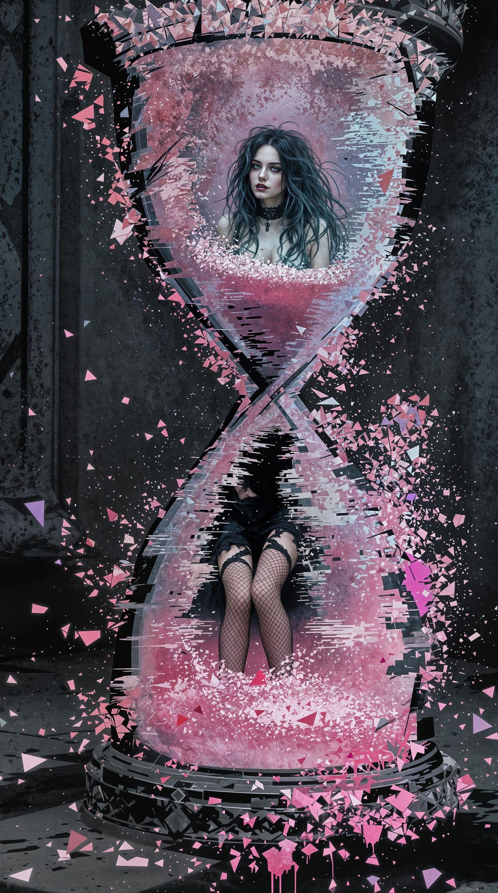 Gothic Ruin Meets Pastel Revival in Fragmented Hourglass