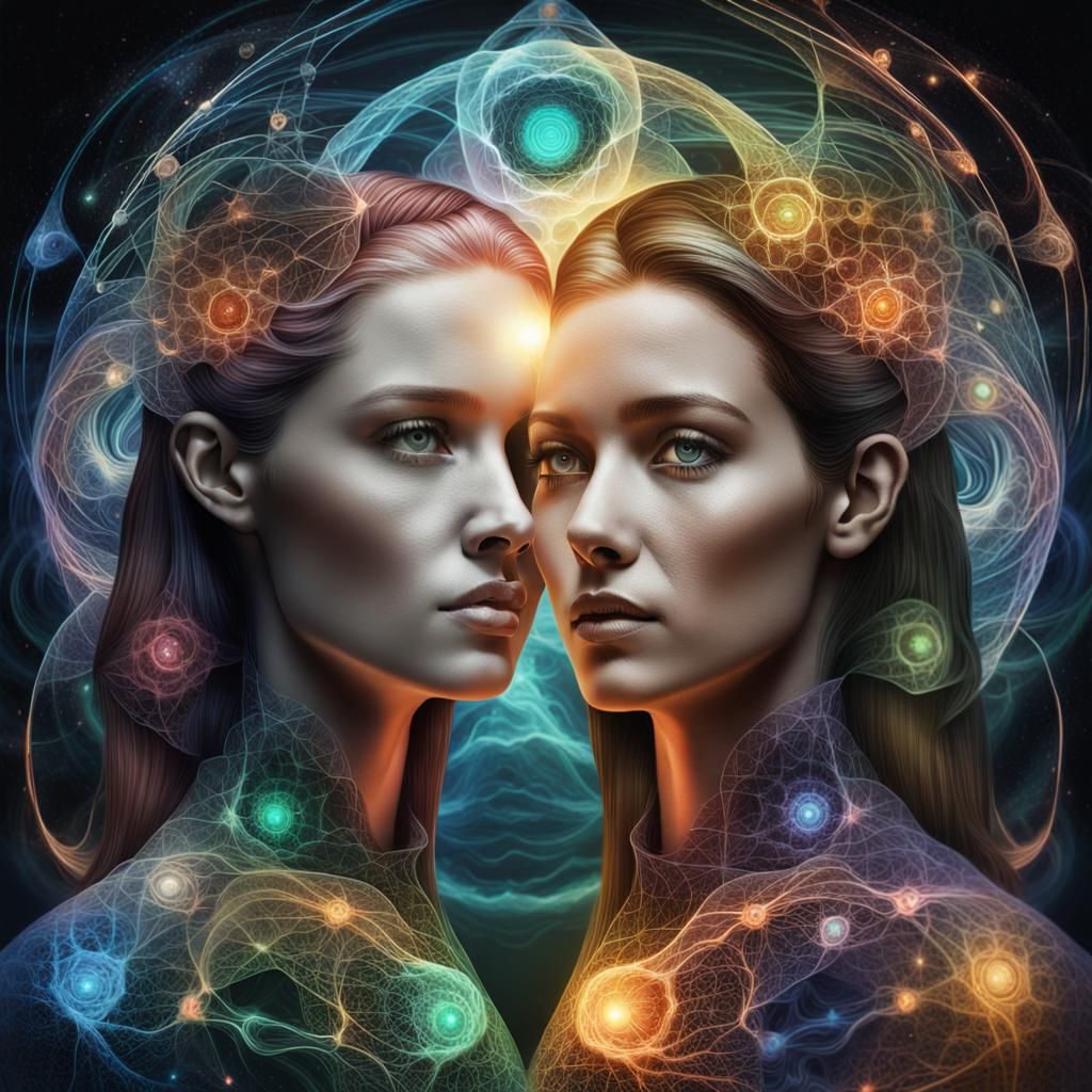 Quantum Entanglement: Two Women Fusing Into One