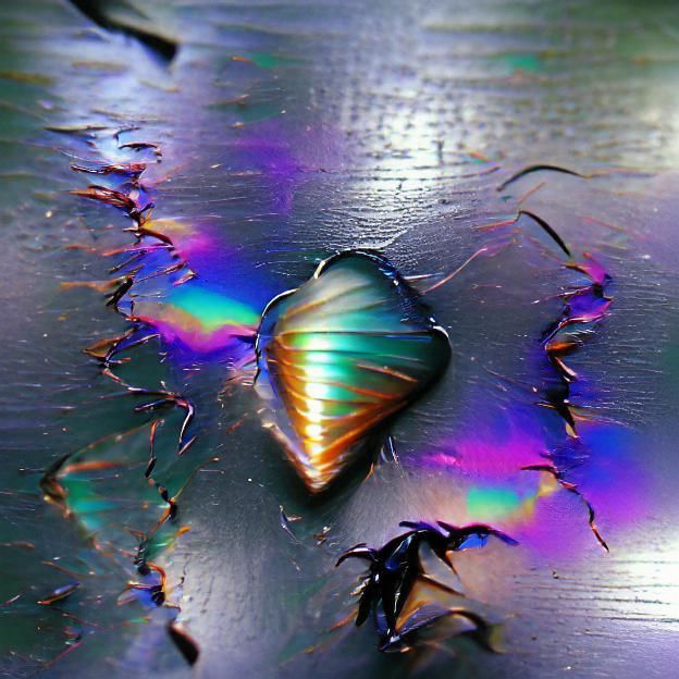 Abstract Iridescent Color Blend