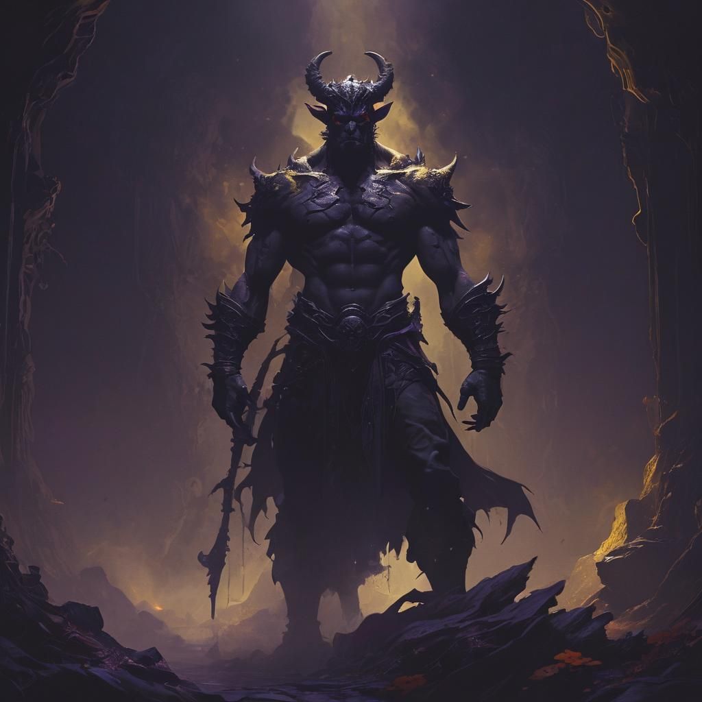 Handsome Demon in Dark Fantasy Art