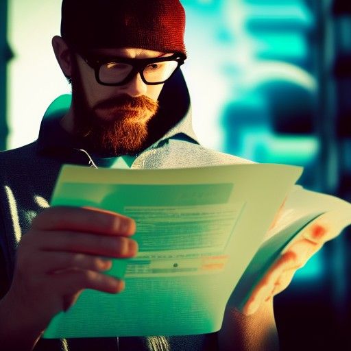 Hyperdetailed Cyberpunk Image of a Stoner Reading