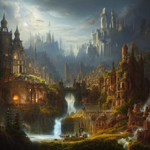 Epic Vision of Heaven: Digital Matte Painting